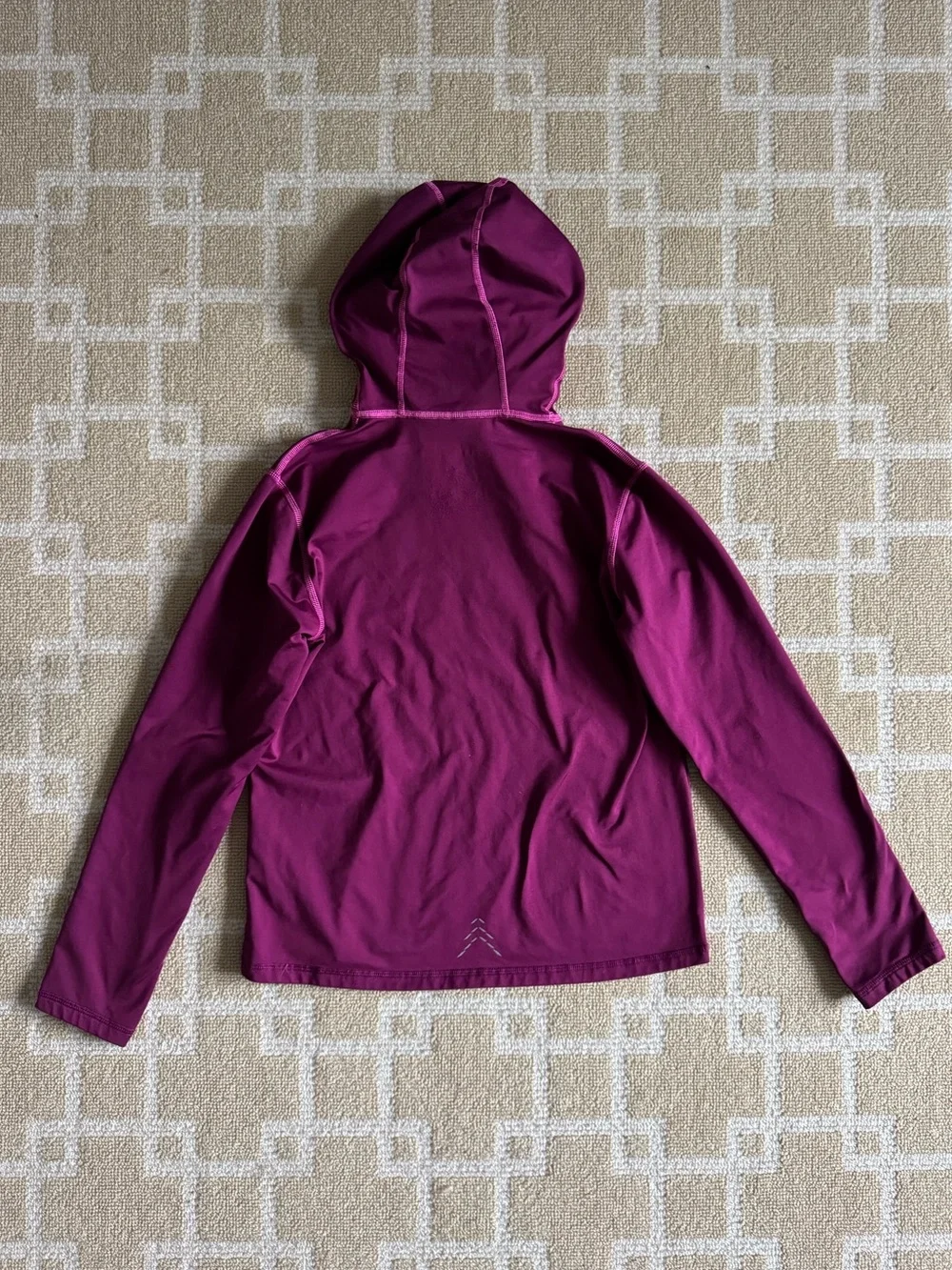 L.L. Bean Fleece Lined Performance Hoodie Pullover Purple Girls  Large 14-16